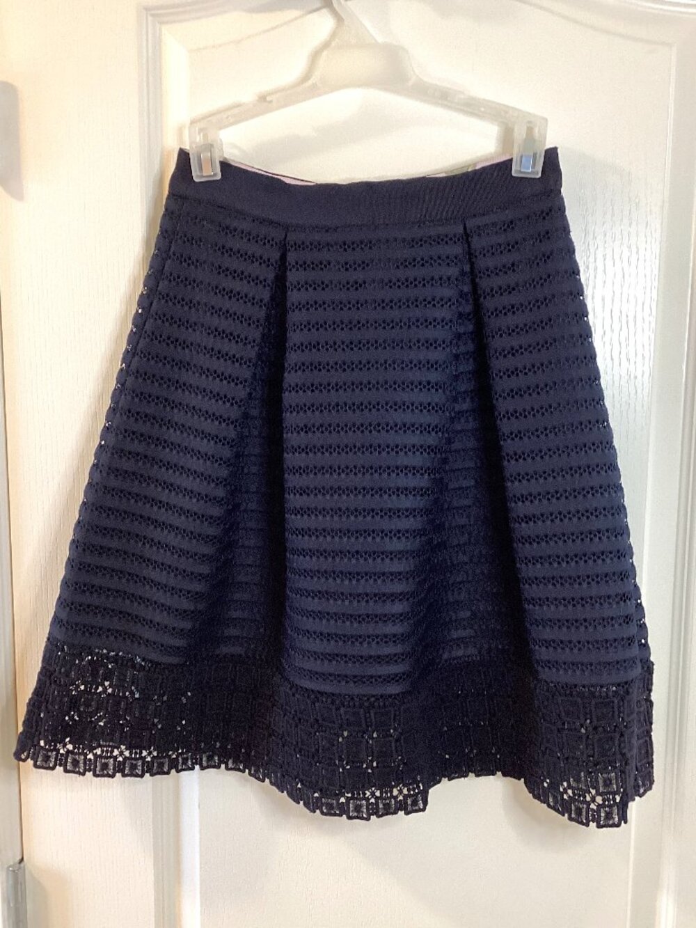 Ted Baker London "Lotte" Women's Mini Skirt Size 1 Navy Blue